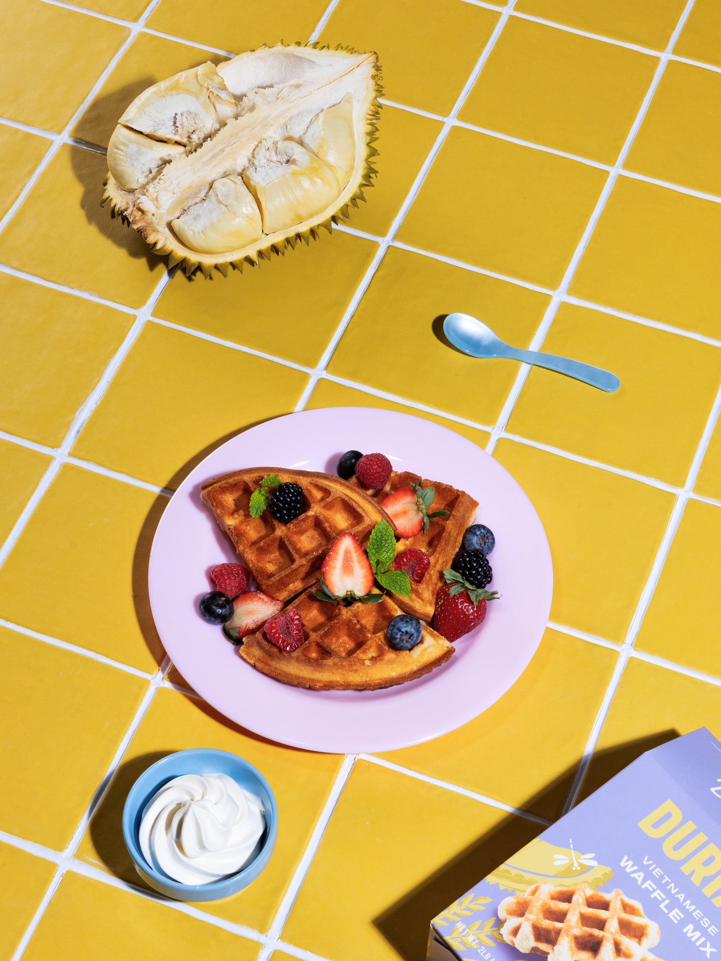 Vietnamese Pandan Waffle Mixes · Dragonfly Kitchen Co