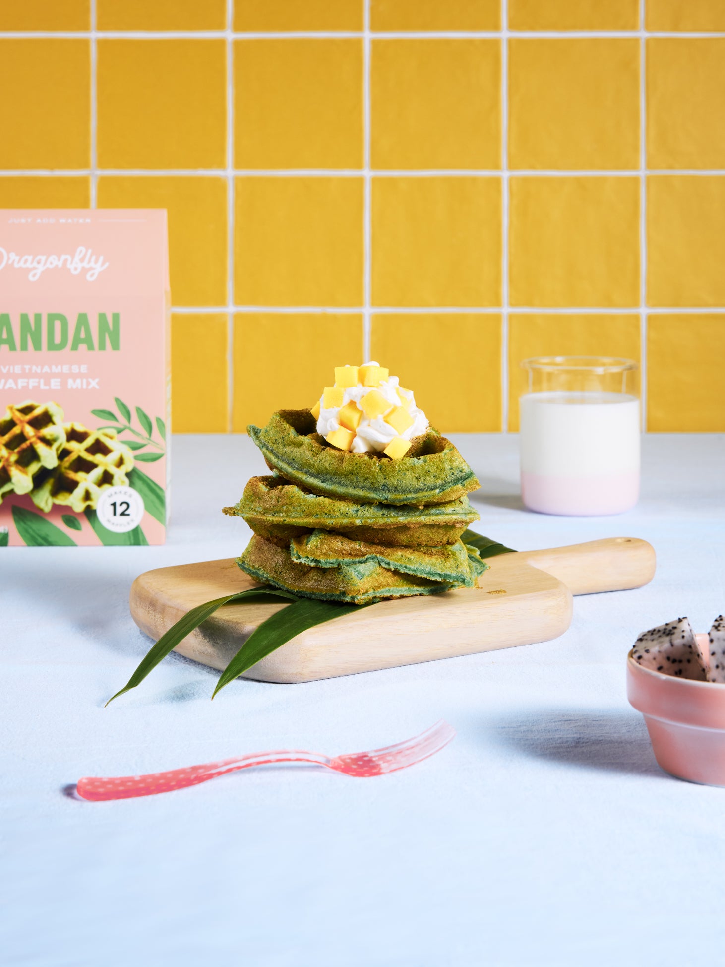 GREED - りな ルミさん !! 新品 !! LOW GAUGE WAFFLE Pandan Waffle Mix · Dragonfly Kitchen Co