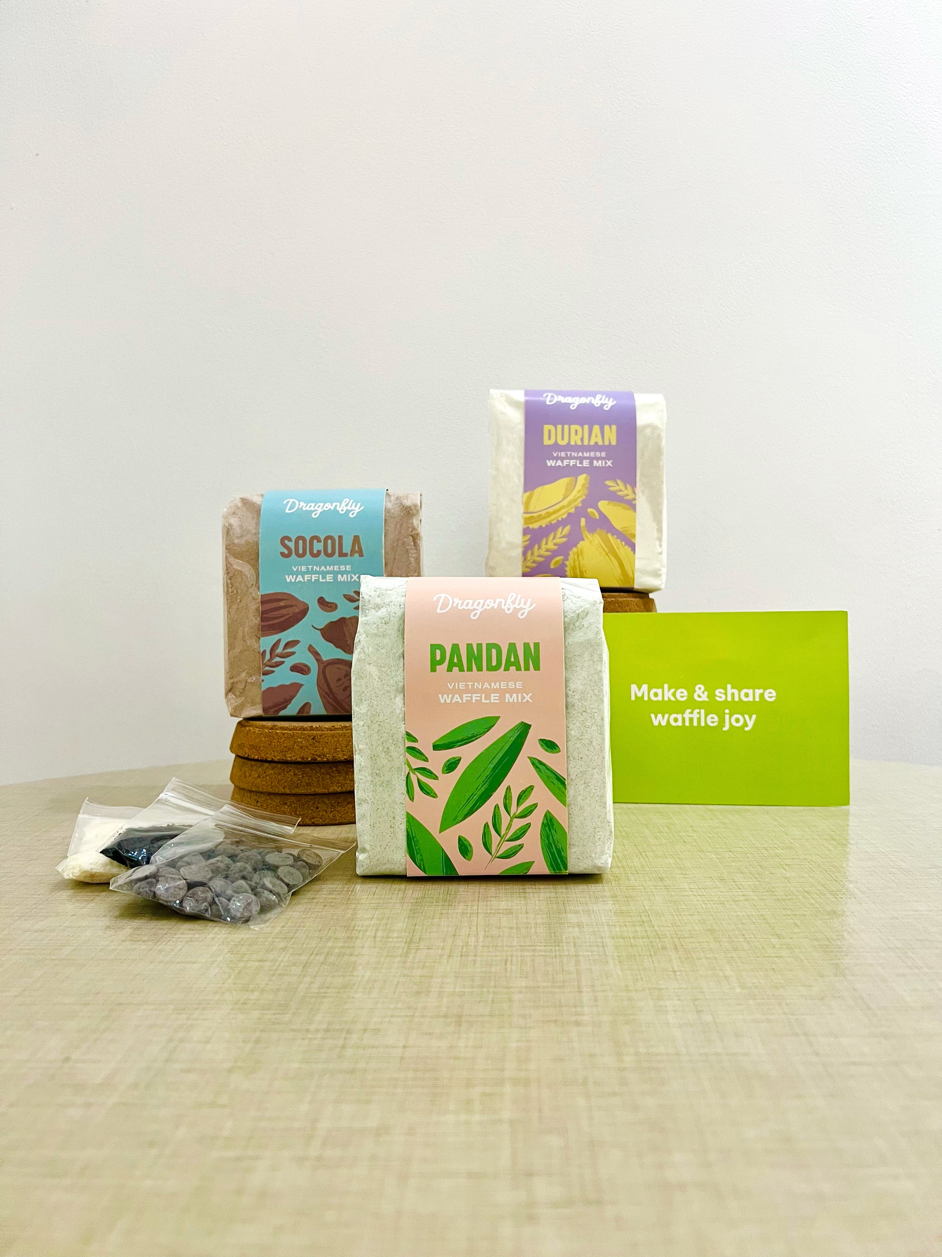 Vietnamese Pandan Waffle Mixes · Dragonfly Kitchen Co